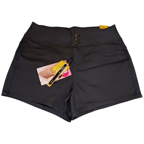 Pants - NEW Hybrid & Co Womans Plus Sz 18 Shorts Gunmetal Gray Stretch Bum Lifter 3.0